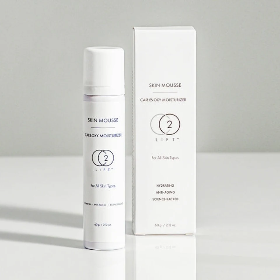 CO2Lift Skin Mousse Carboxy Moisturizer 60 g canister and box