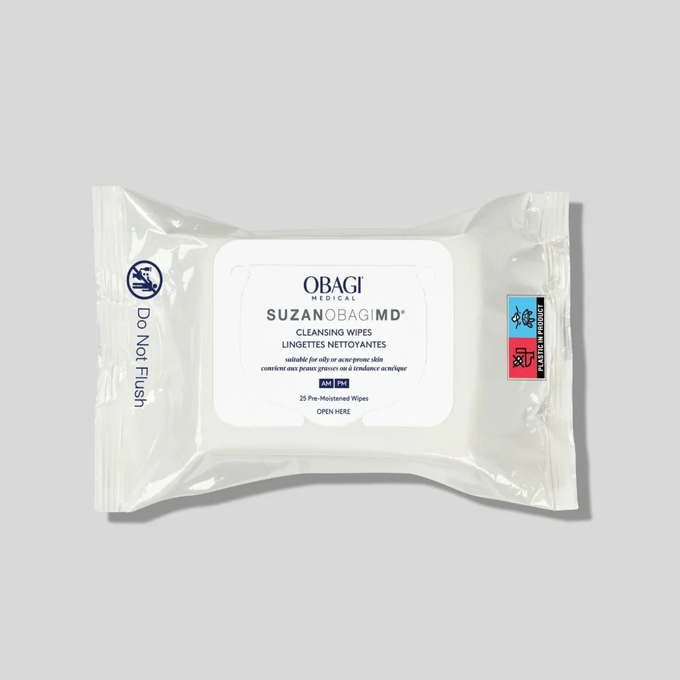 Obagi SUZANOBAGIMD Acne Cleansing Wipes official product packshot
