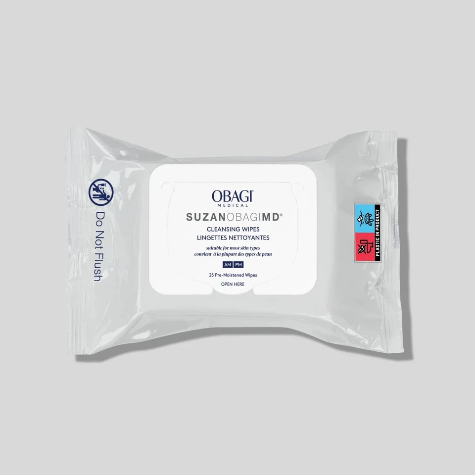 Obagi SUZANOBAGIMD Cleansing Wipes official product packshot